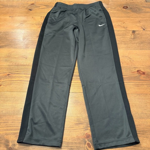 Nike Sweatpants Mens Medium Gray Black Warm‎ Ups 532920 Vintage Athletic Dept - Picture 1 of 7